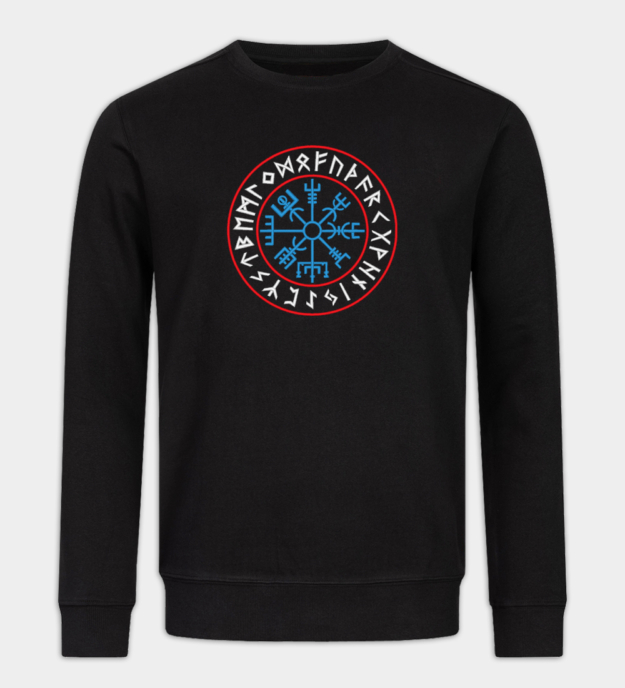 Vegvisir broderet sweatshirt