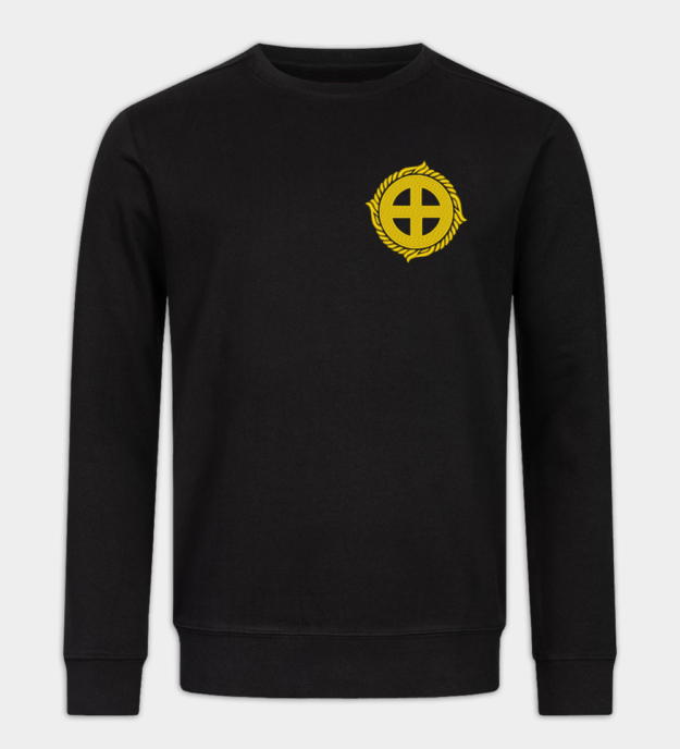 Solkors broderet sweatshirt